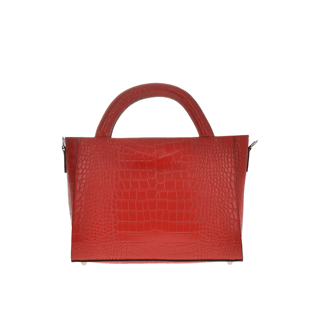 Geanta de mana din piele naturala Chiara Canotti CC1136, Rosu, #3, Bagsy