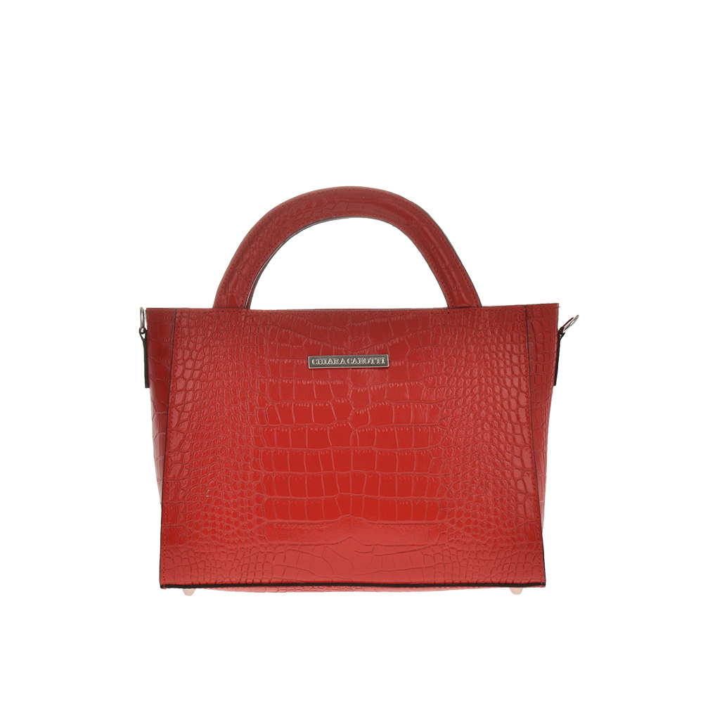 Geanta de mana din piele naturala Chiara Canotti CC1136, Rosu, #1, Bagsy