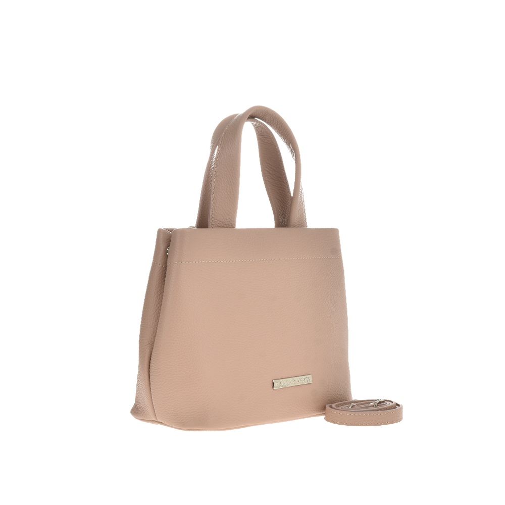 Geanta de mana din piele naturala Chiara Canotti CC1137, Roz prafuit, #2, Bagsy