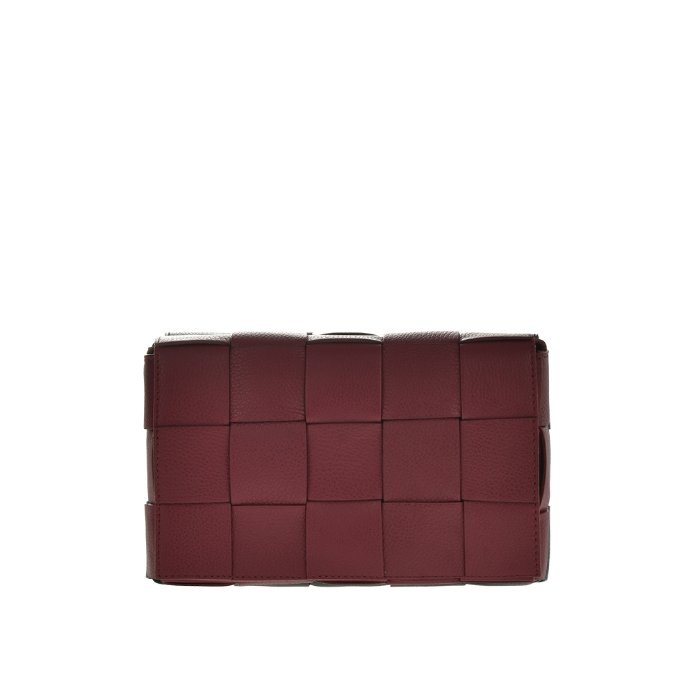 Geanta de umar din piele naturala Chiara Canotti CC1139, Visiniu, #1, Bagsy