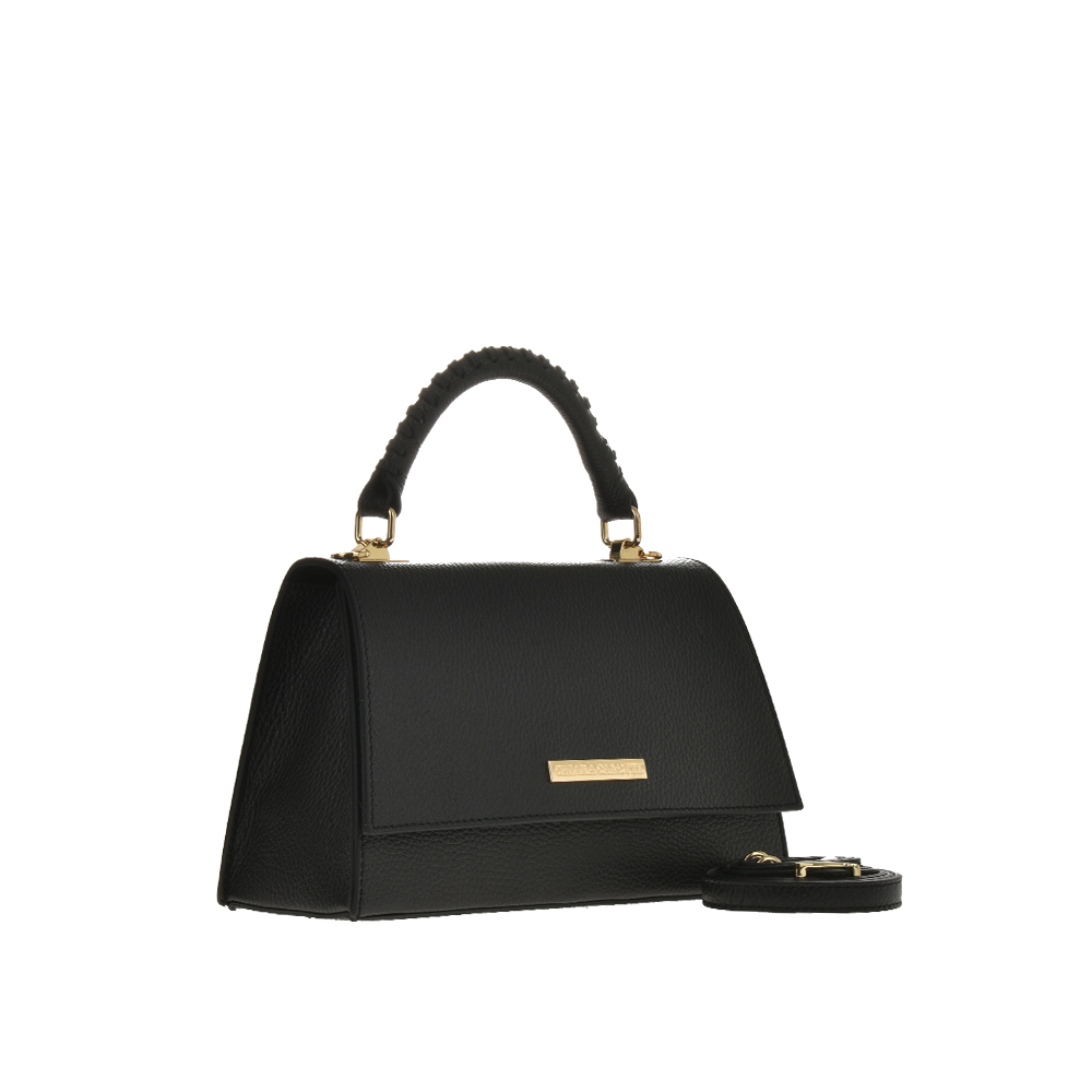 Geanta de mana din piele  naturala Chiara Canotti CC1141, Negru, #2, Bagsy