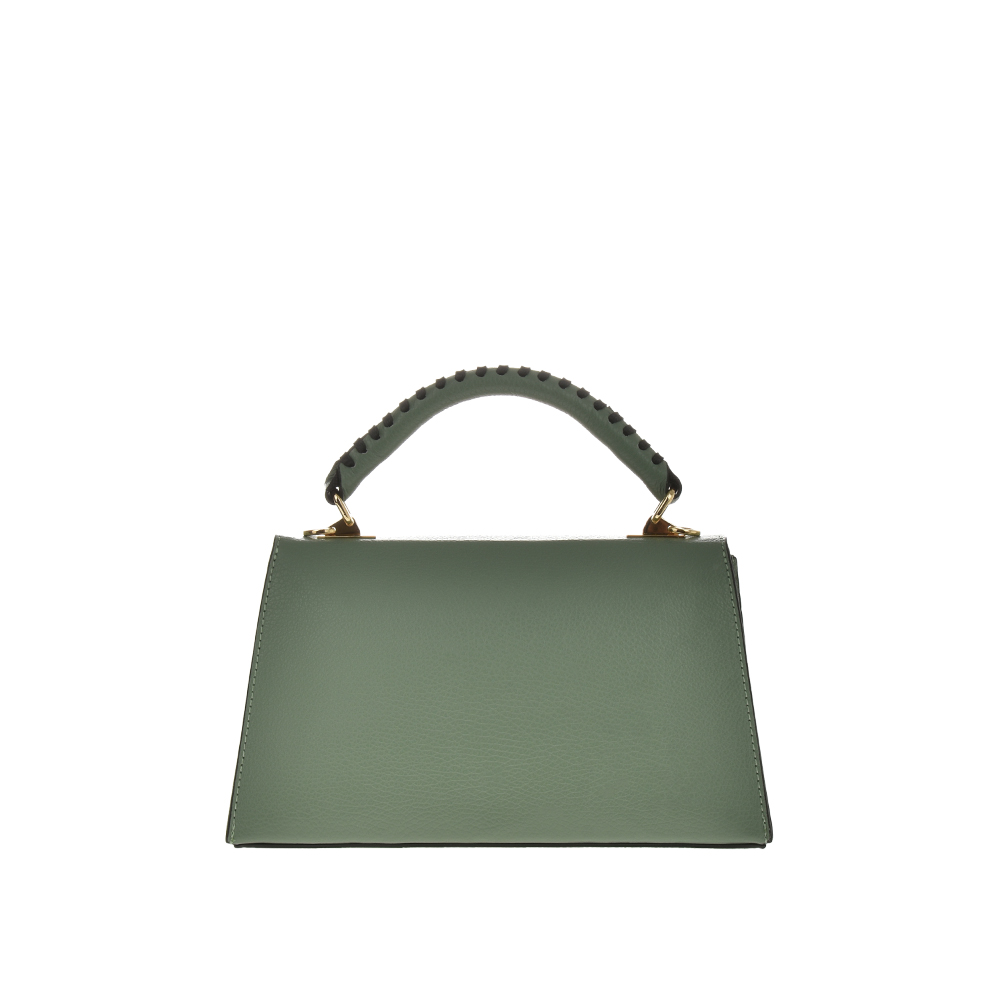 Geanta de mana din piele  naturala Chiara Canotti CC1141, Verde, #3, Bagsy