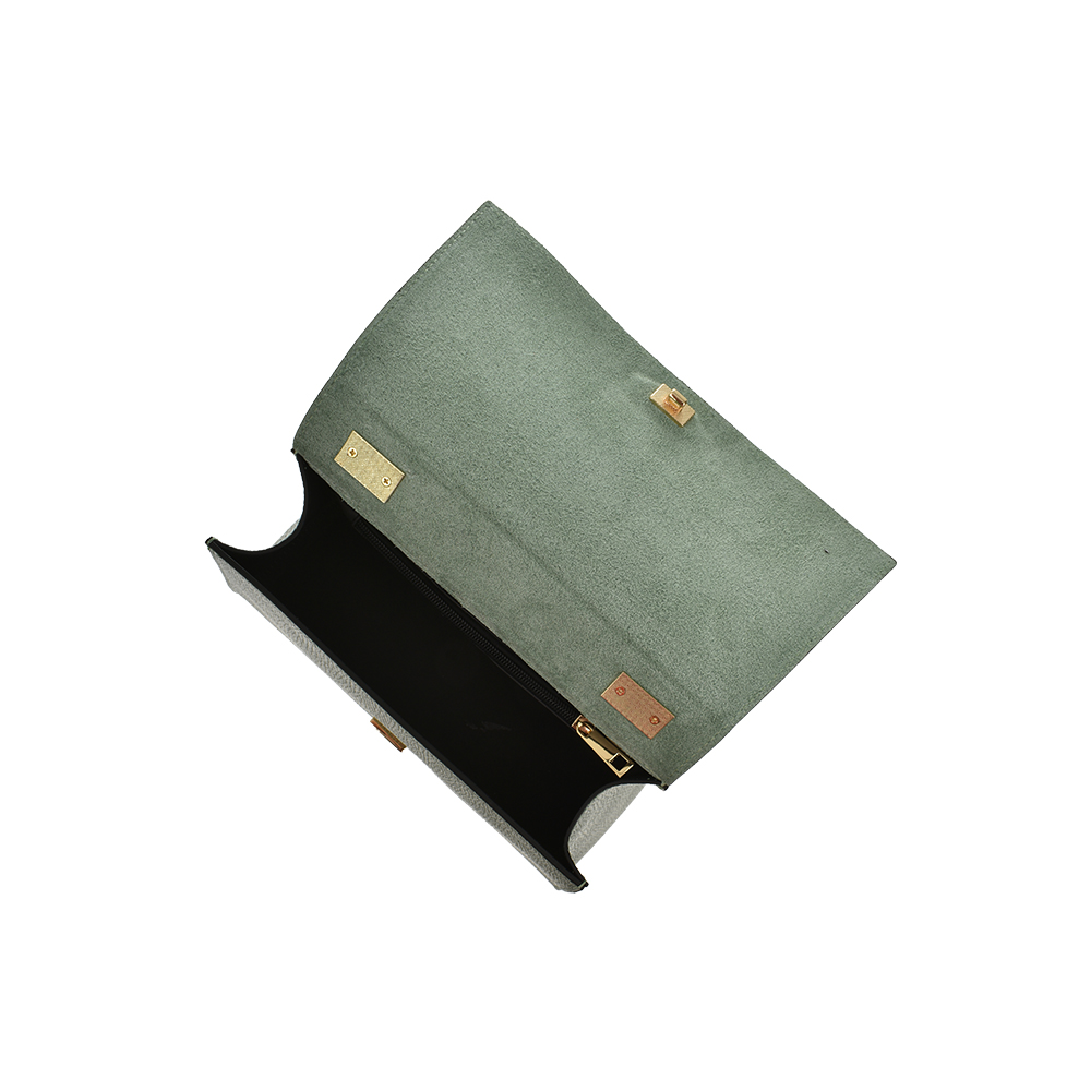 Geanta de mana din piele  naturala Chiara Canotti CC1141, Verde, #4, Bagsy