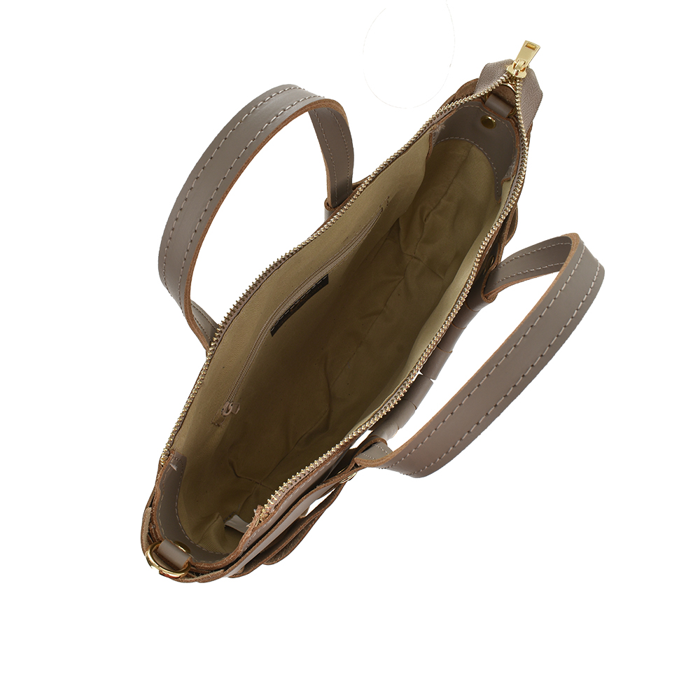 Geanta de mana din piele naturala Chiara Canotti CC1142, Grej, #4, Bagsy