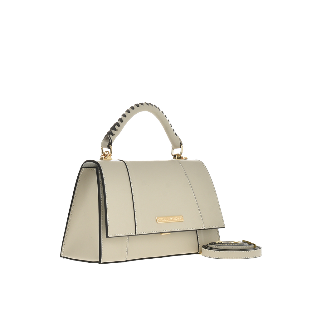 Geanta de mana din piele naturala Chiara Canotti CC1145, Bej, Nr. 2, Bagsy