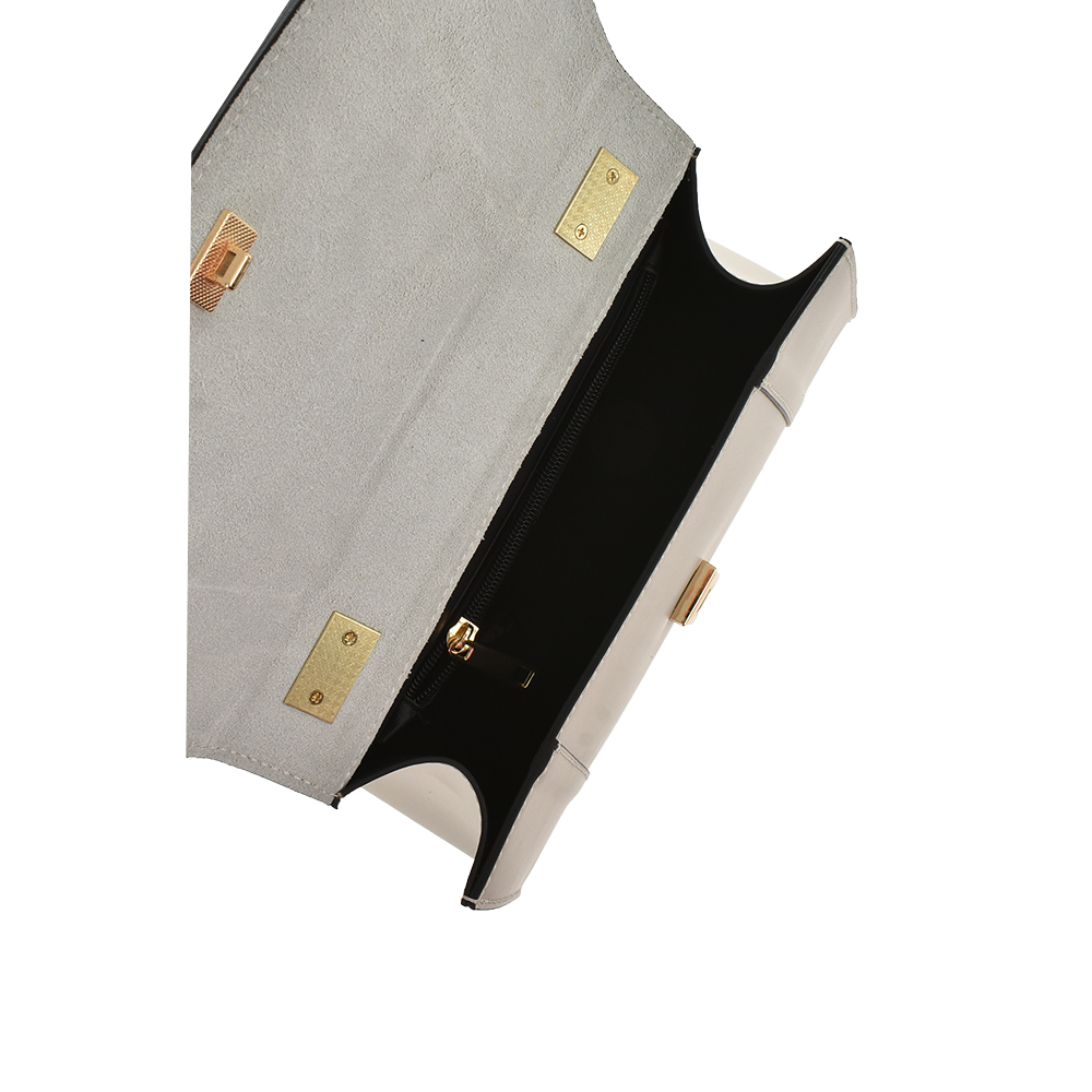 Geanta de mana din piele naturala Chiara Canotti CC1145, Bej, Nr. 4, Bagsy