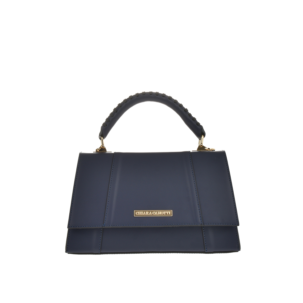 Geanta de mana din piele naturala Chiara Canotti CC1145, Albastru, #1, Bagsy