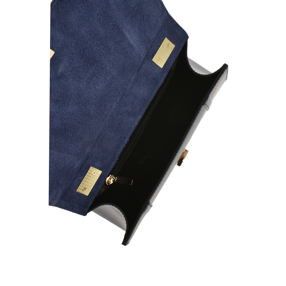 Geanta de mana din piele naturala Chiara Canotti CC1145, Albastru, #4, Bagsy