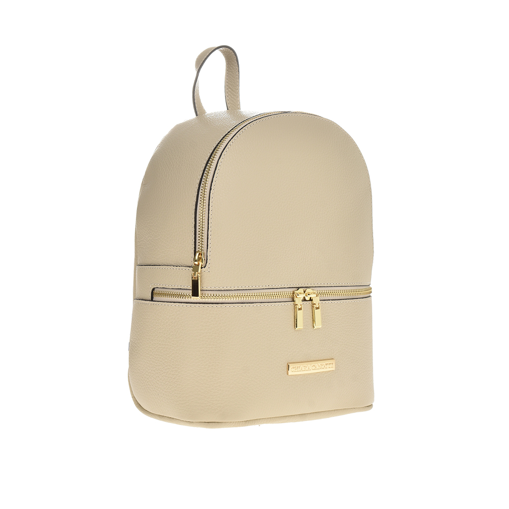 Rucsac dama din piele naturala Chiara Canotti CC1155, Bej, #2, Bagsy