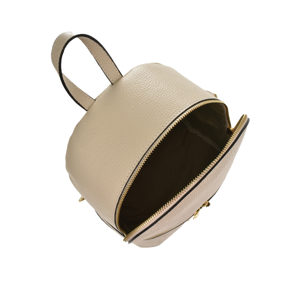 Rucsac dama din piele naturala Chiara Canotti CC1155, Bej, #4, Bagsy