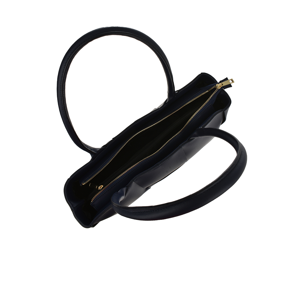 Geanta de mana din piele naturala Chiara Canotti CC1157, Albastru, #4, Bagsy