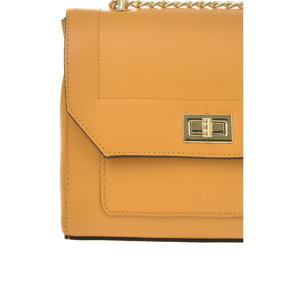 Geanta dama din piele naturala Chiara Canotti CC1173, Galben, #5, Bagsy