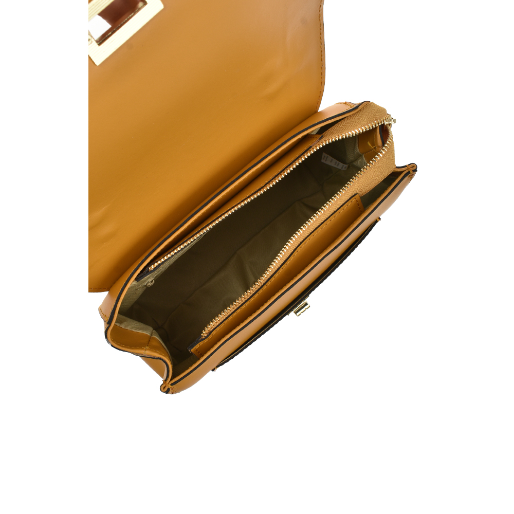 Geanta dama din piele naturala Chiara Canotti CC1173, Galben, #4, Bagsy