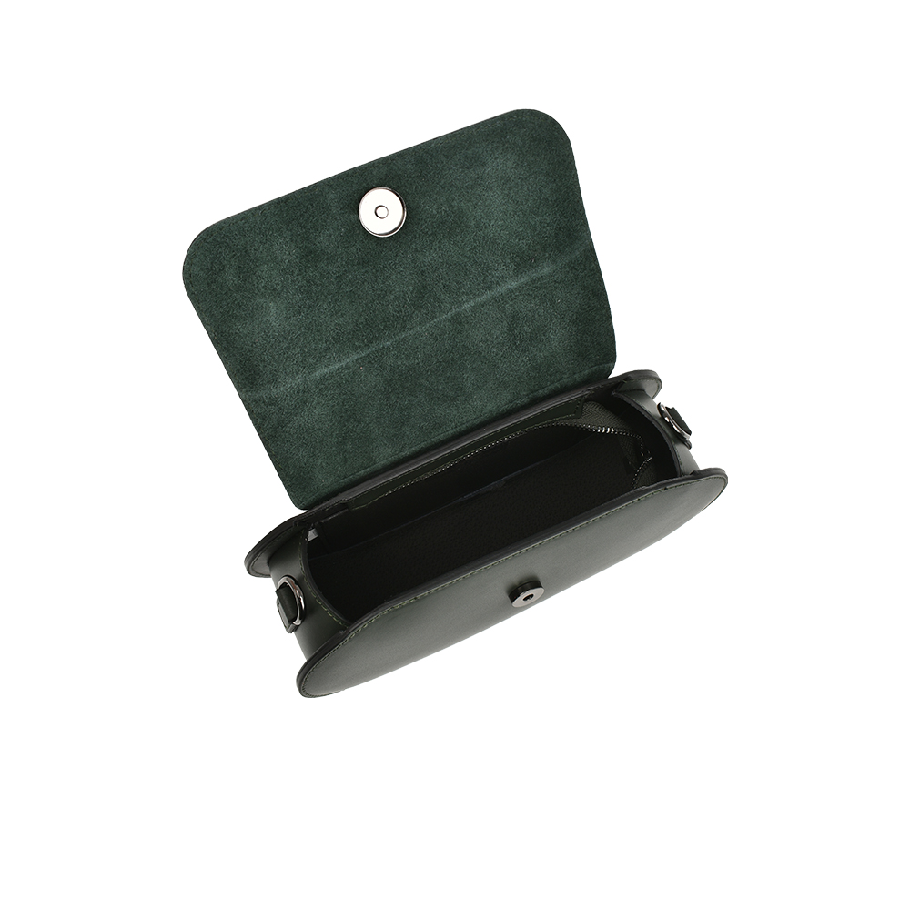 Geanta dama din piele natural Chiara Canotti CC1190, Verde, #4, Bagsy