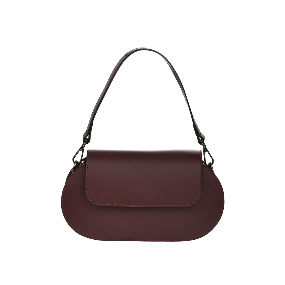 Geanta dama din piele natural Chiara Canotti CC1190, Visiniu, #1, Bagsy