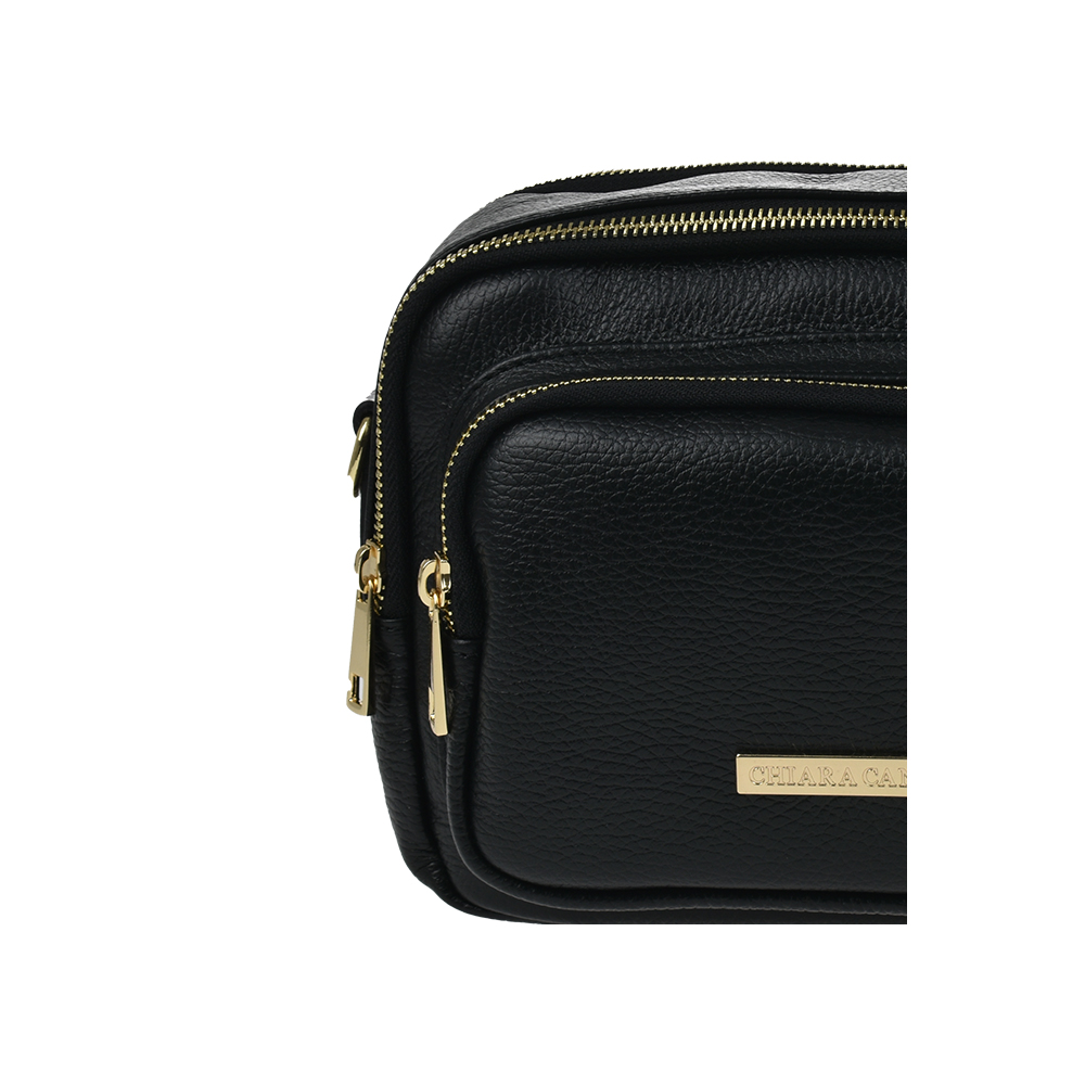 Geanta de umar din piele naturala Chiara Canotti CC1192, Negru, #5, Bagsy