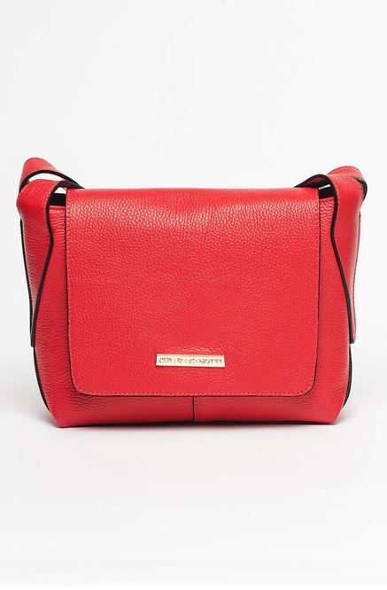 Geanta de umar din piele naturala Chiara Canotti CC1193, Rosu, #1, Bagsy