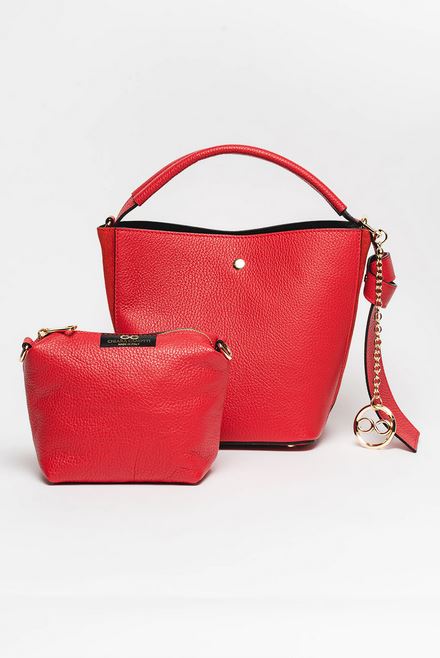 Geanta de mana din piele naturala Chiara Canotti CC1196, Rosu, #4, Bagsy