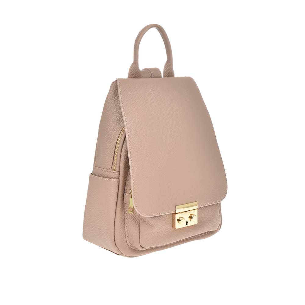 Rucsac dama din piele naturala Chiara Canotti CC1212, Roz prafuit, #2, Bagsy