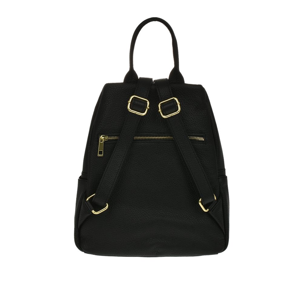 Rucsac dama din piele naturala Chiara Canotti CC1212, Negru, #3, Bagsy