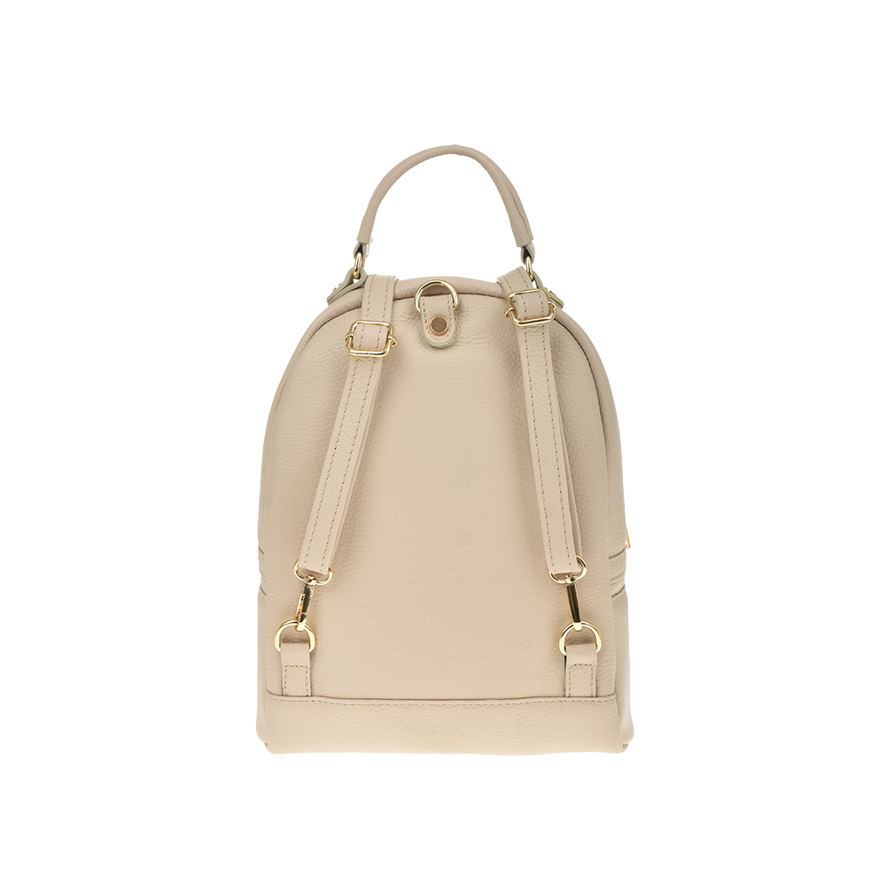 Rucsac dama din piele naturala  Chiara Canotti CC1222, Bej, #3, Bagsy