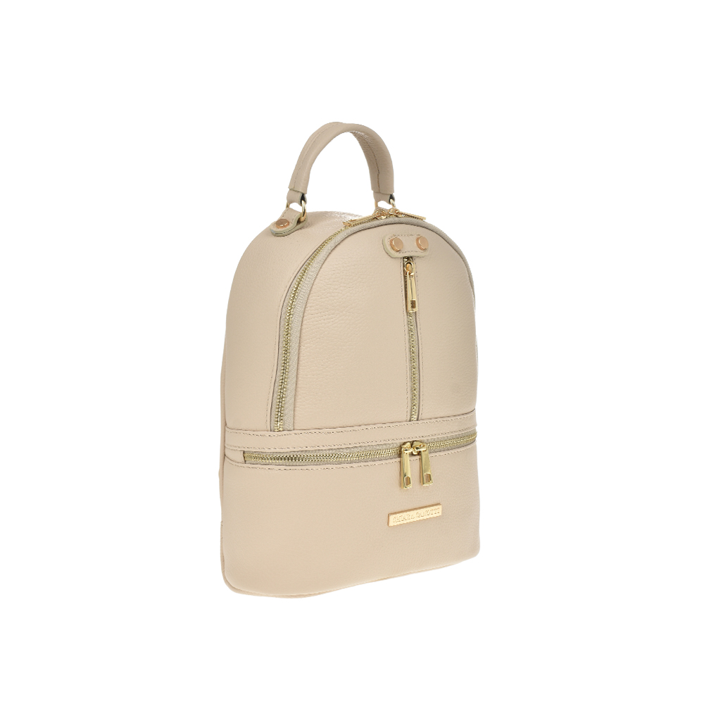 Rucsac dama din piele naturala  Chiara Canotti CC1222, Bej, #2, Bagsy