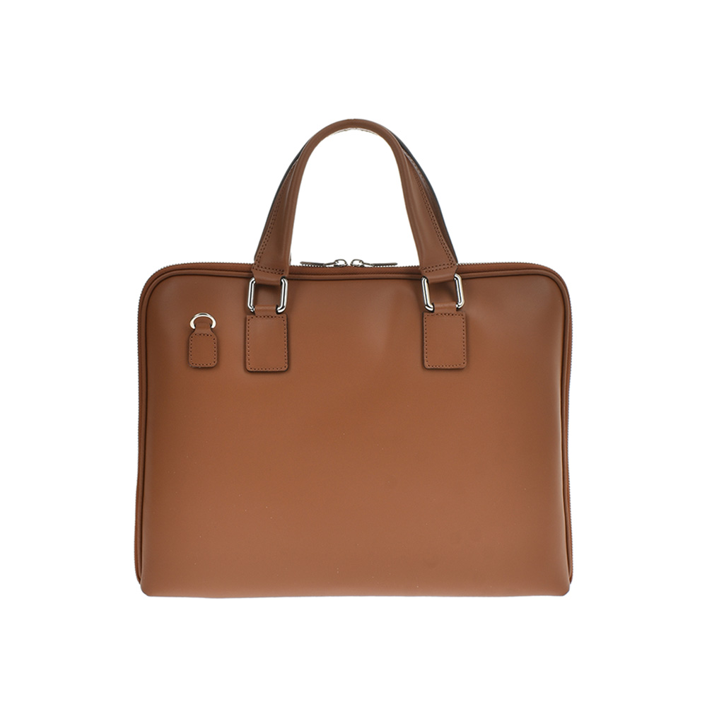 Geanta Office/Servieta din piele naturala Chiara Canotti CC1224, Cognac, Nr. 3, Bagsy