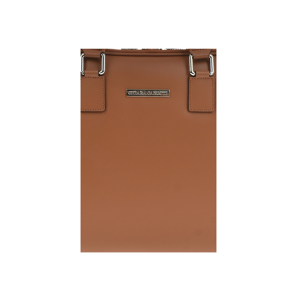 Geanta Office/Servieta din piele naturala Chiara Canotti CC1224, Cognac, Nr. 5, Bagsy