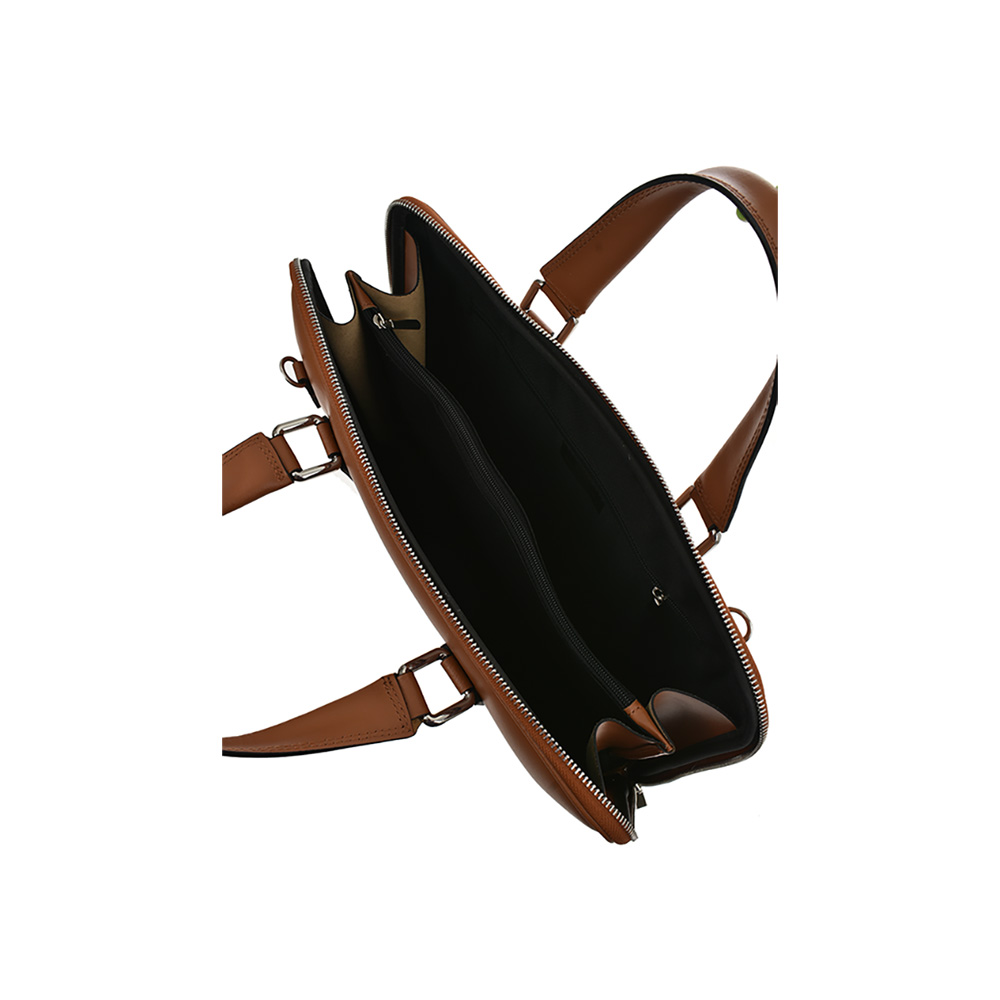 Geanta Office/Servieta din piele naturala Chiara Canotti CC1224, Cognac, Nr. 4, Bagsy