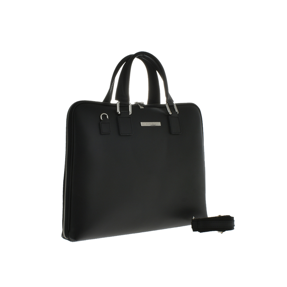 Geanta Office/Servieta din piele naturala Chiara Canotti CC1224, Negru, Nr. 2, Bagsy