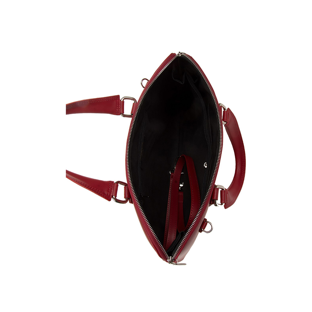 Geanta Office/Servieta din piele naturala Chiara Canotti CC1224, Rosu inchis, Nr. 4, Bagsy