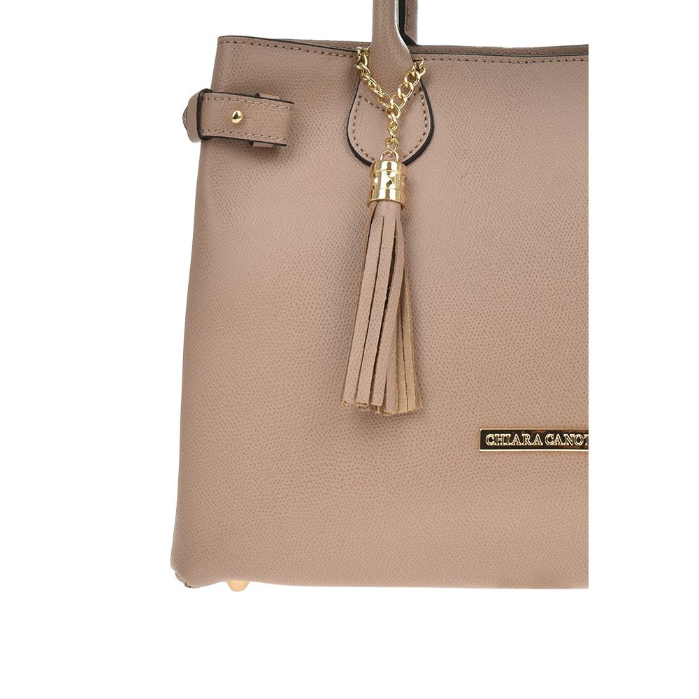 Geanta dama din piele naturala Chiara Canotti CC1225, Roz prafuit, #5, Bagsy