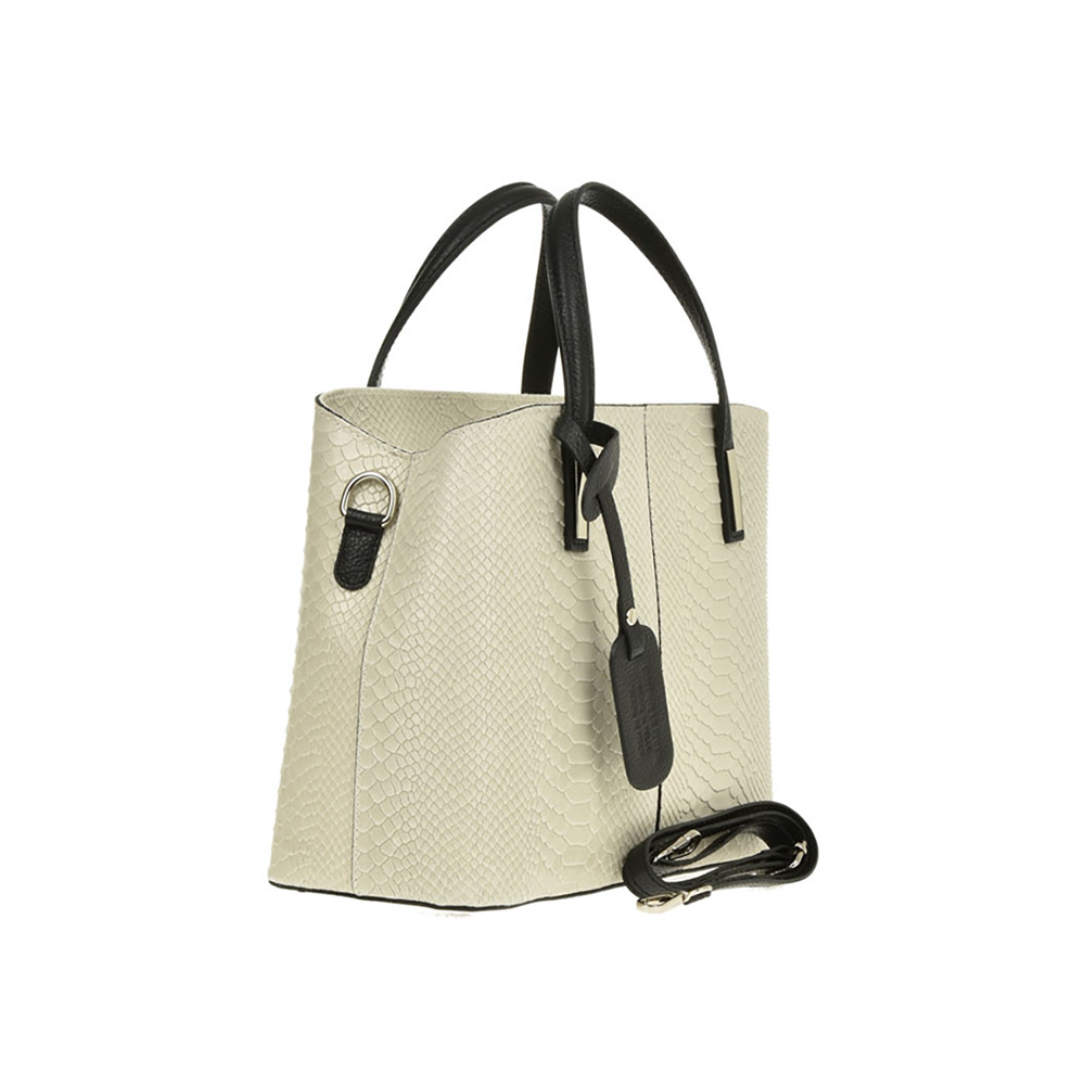 Geanta de mana din piele naturala Chiara Canotti CC1226, Bej, #2, Bagsy