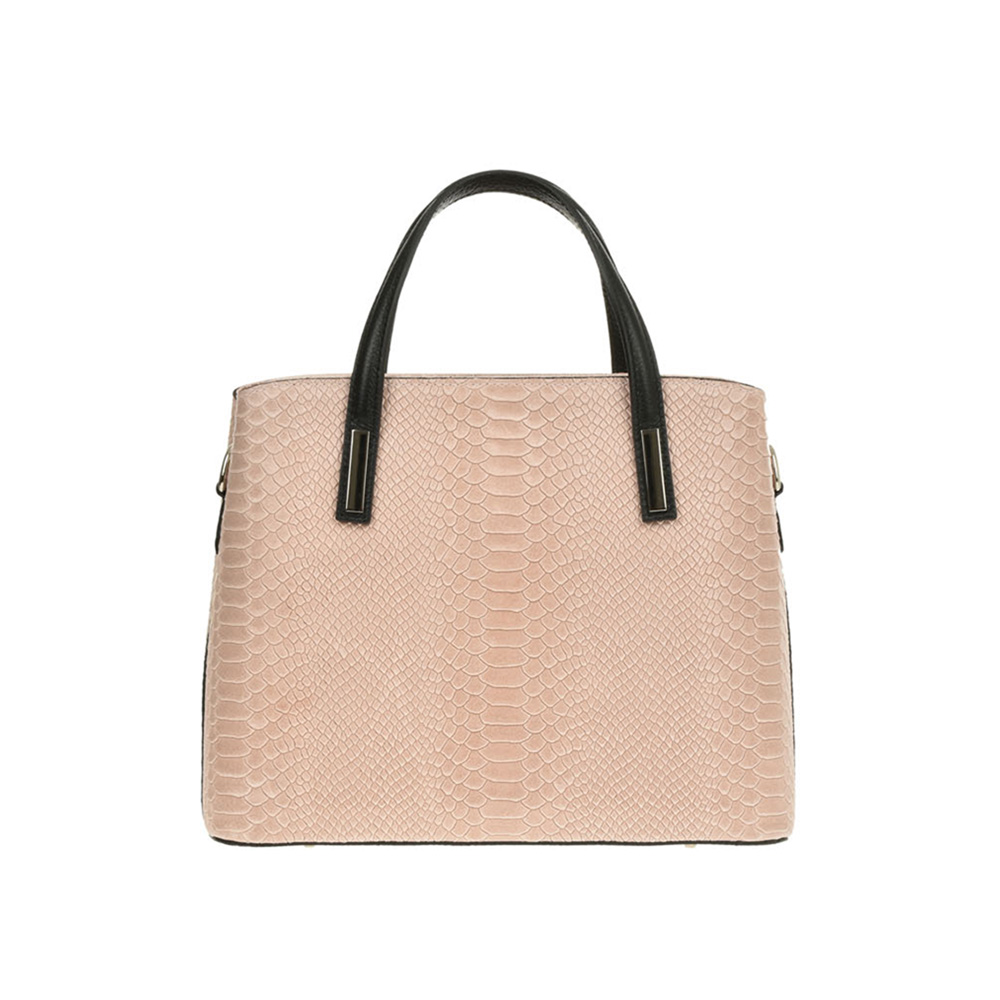 Geanta de mana din piele naturala Chiara Canotti CC1226, Roz prafuit, #3, Bagsy