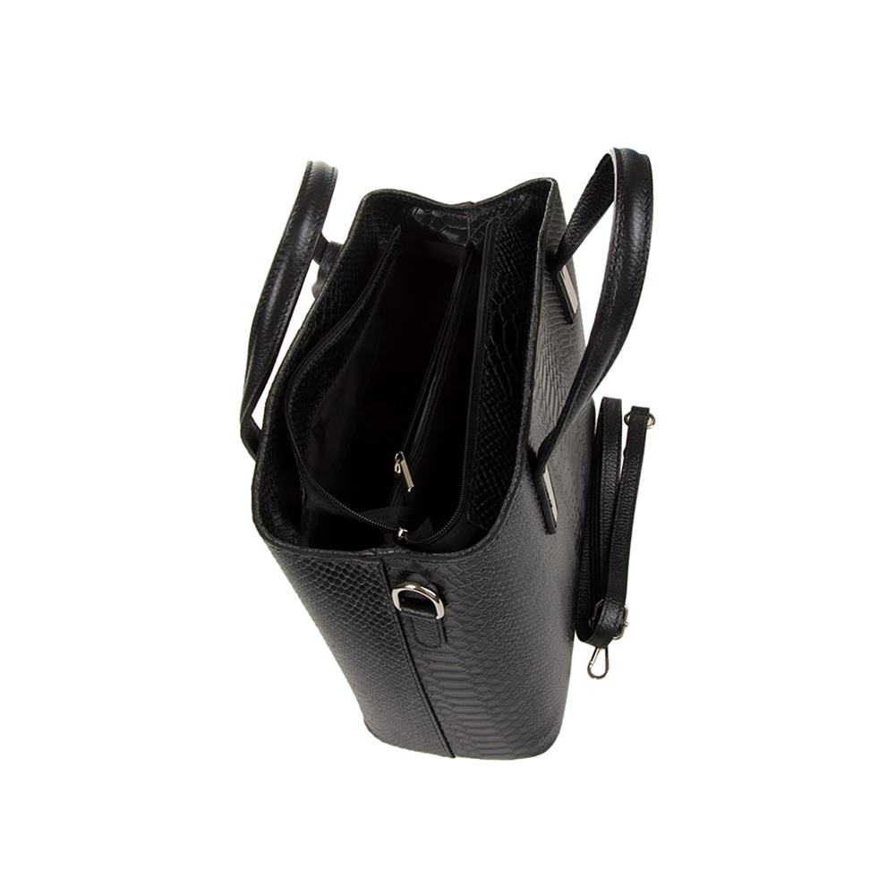 Geanta de mana din piele naturala Chiara Canotti CC1226, Negru, #4, Bagsy