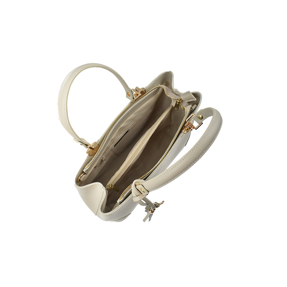 Geanta de mana din piele naturala Chiara Canotti CC1229, Bej, #4, Bagsy