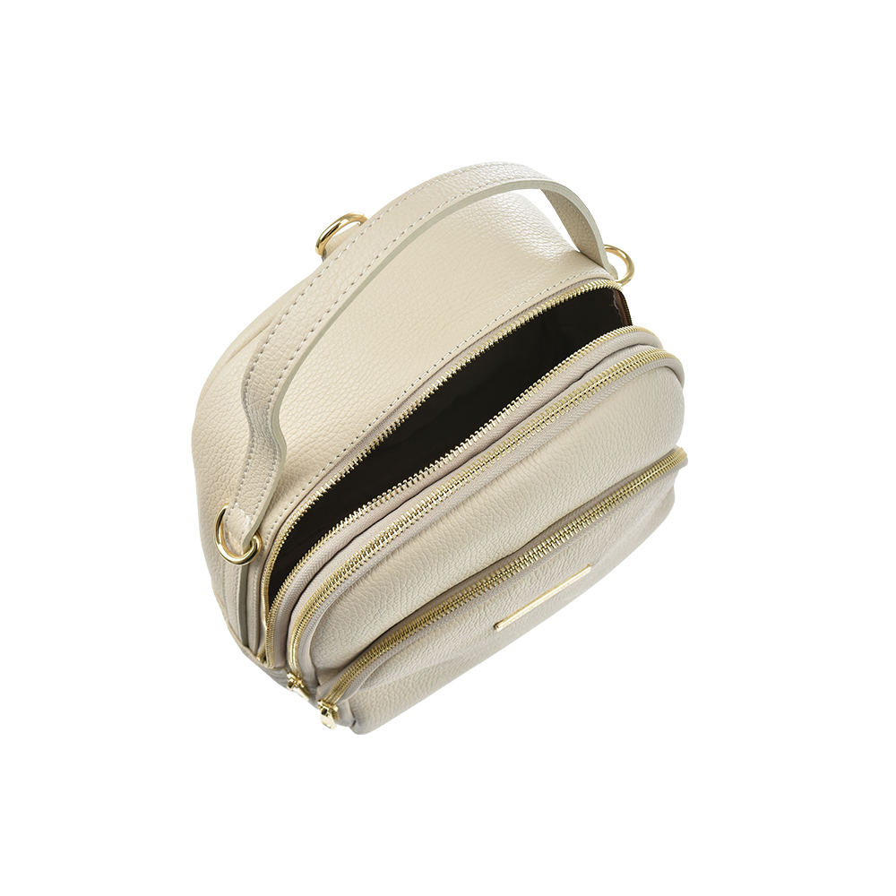 Rucsac din piele naturala Chiara Canotti CC1230, Bej, #4, Bagsy