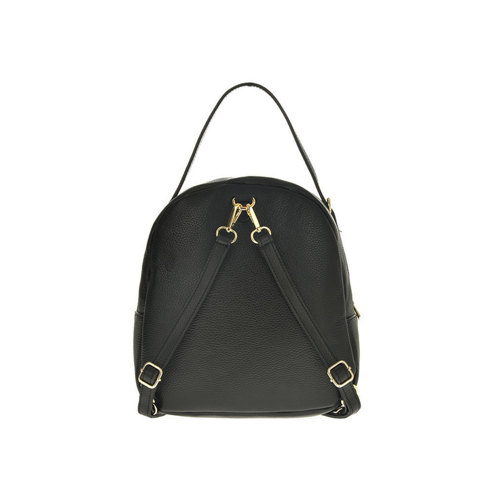 Rucsac din piele naturala Chiara Canotti CC1230, Negru, #3, Bagsy