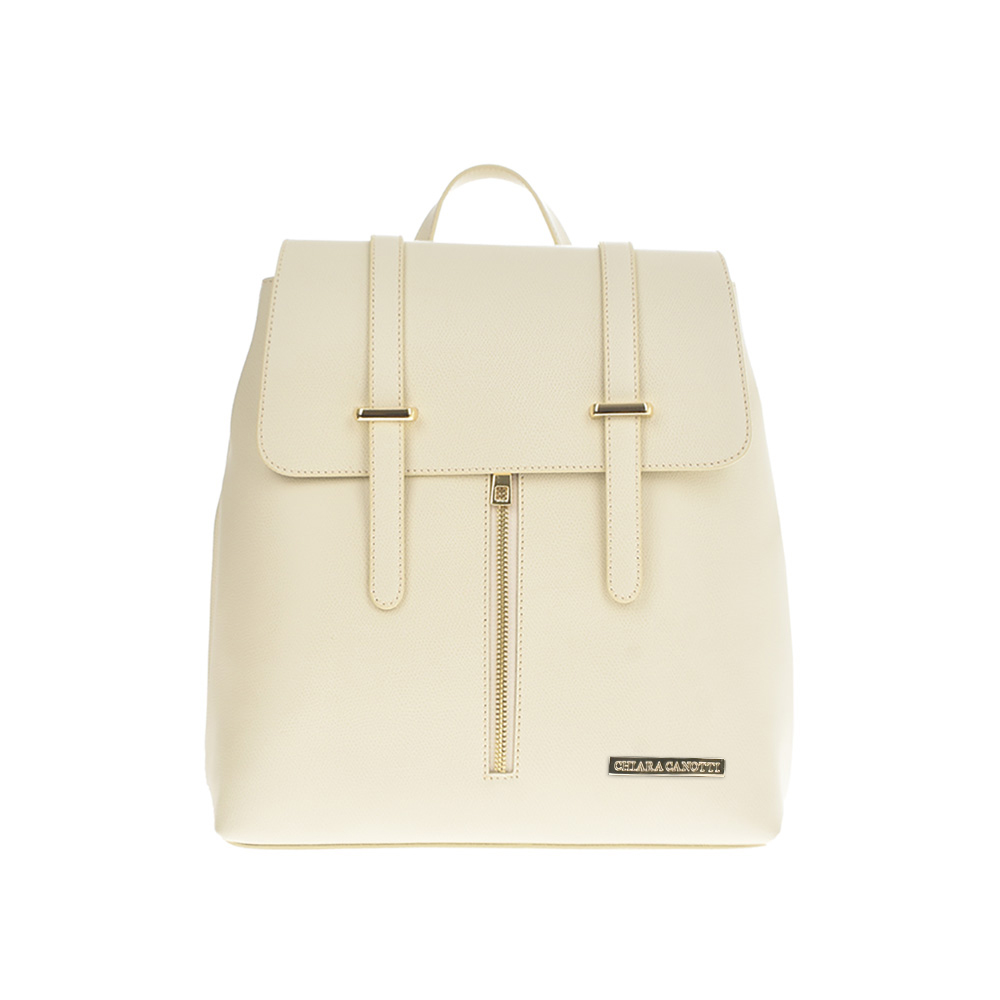 Rucsac dama din piele naturala Chiara Canotti CC1231, Bej, #1, Bagsy