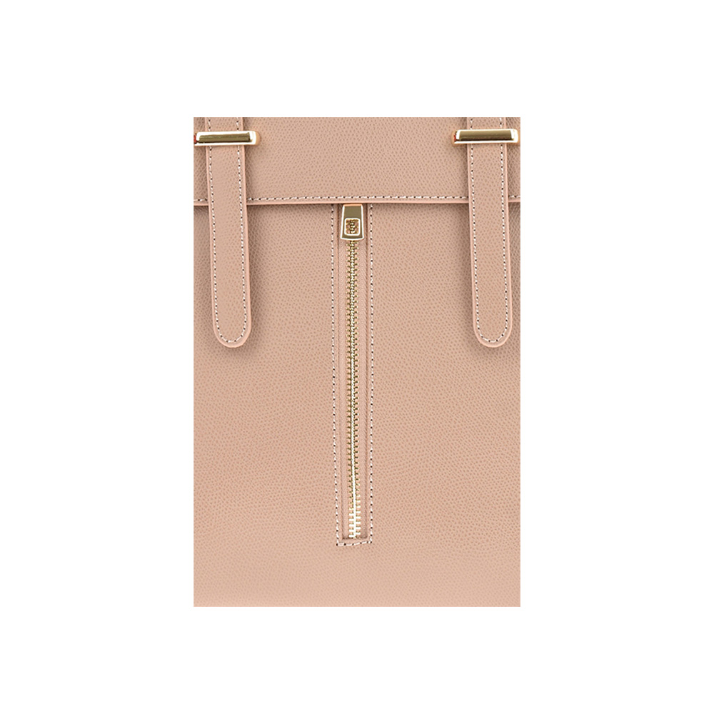 Rucsac dama din piele naturala Chiara Canotti CC1231, Roz prafuit, #4, Bagsy