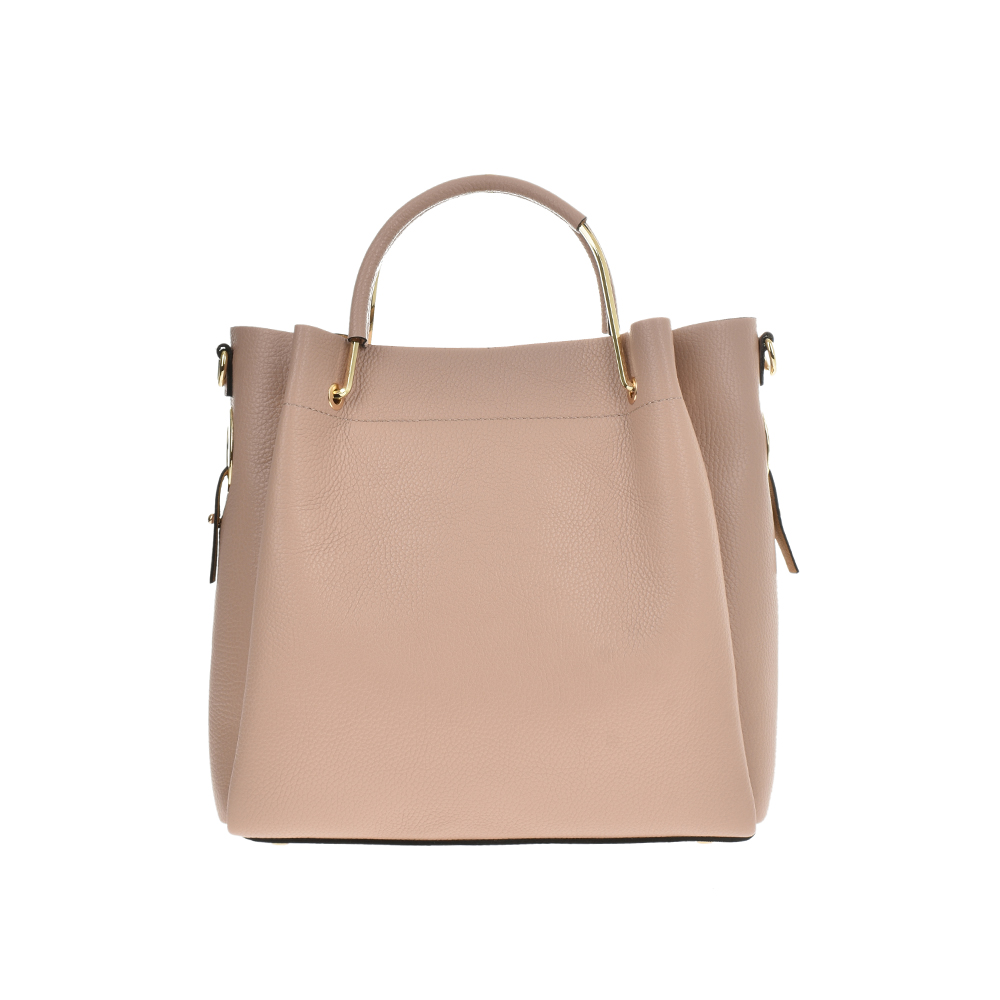 Geanta dama din piele naturala Chiara Canotti CC1233, Roz prafuit, #3, Bagsy