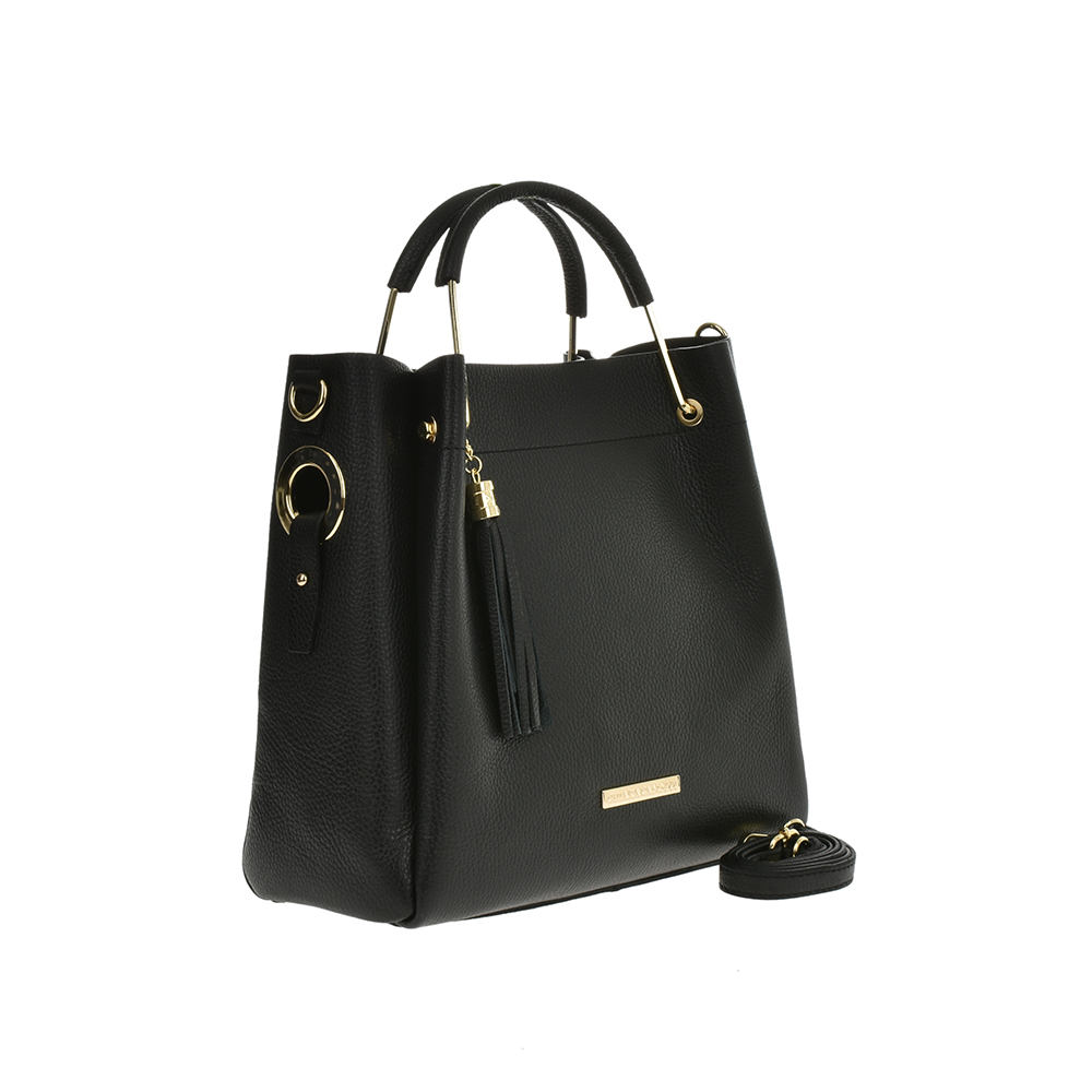 Geanta dama din piele naturala Chiara Canotti CC1233, Negru, #2, Bagsy