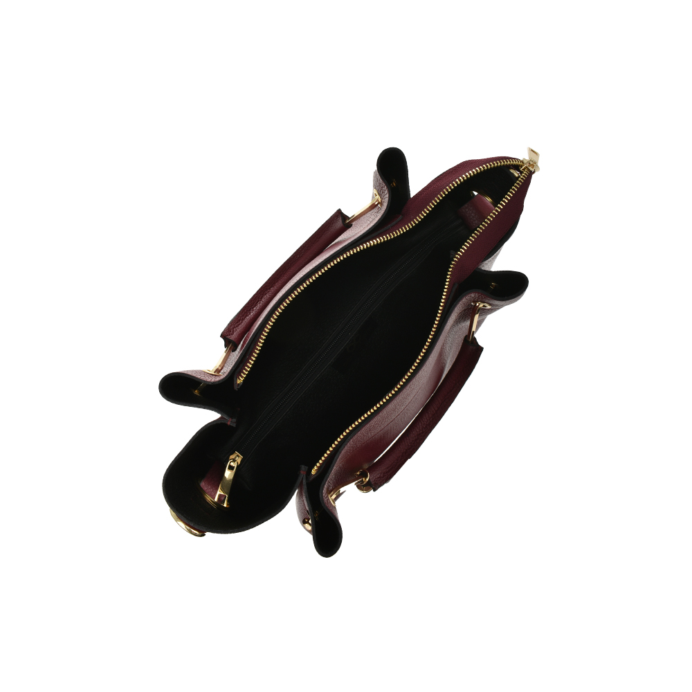 Geanta dama din piele naturala Chiara Canotti CC1233, Visiniu, #4, Bagsy