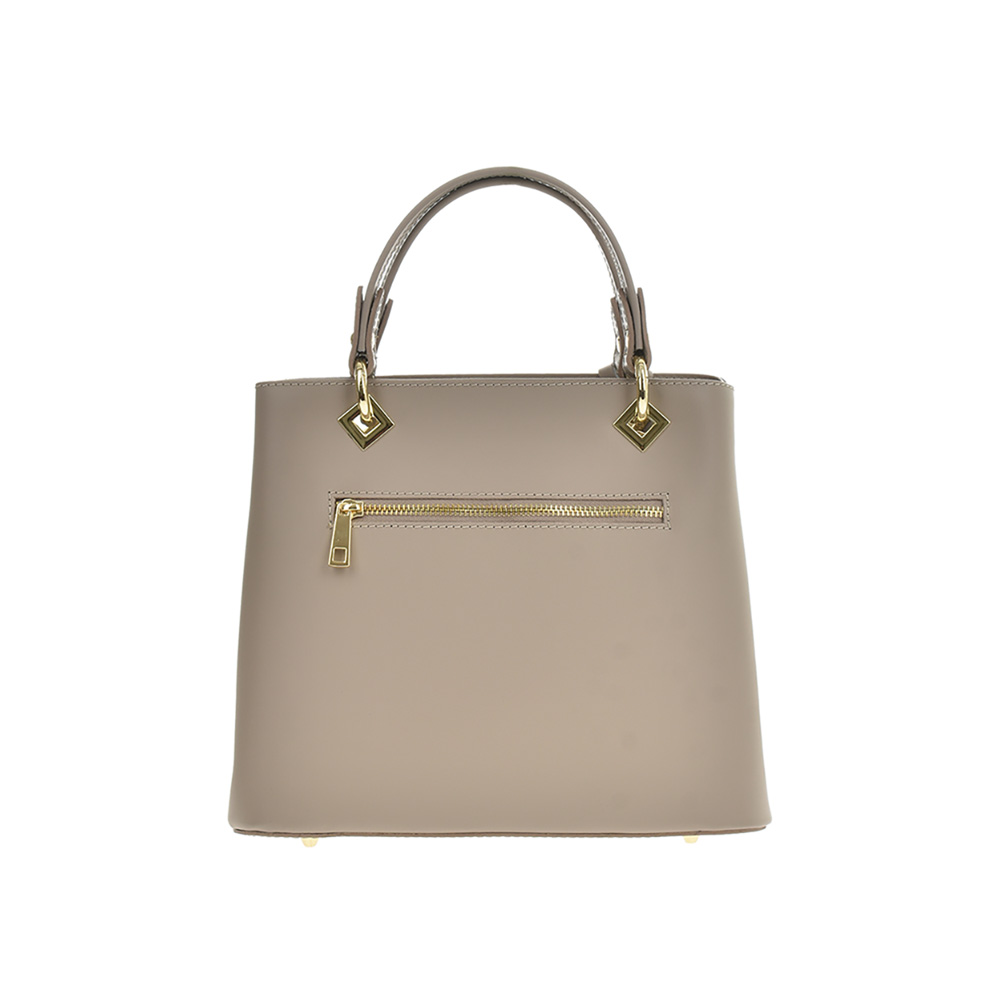 Geanta de mana din piele naturala Chiara Canotti CC1235, Grej, #3, Bagsy