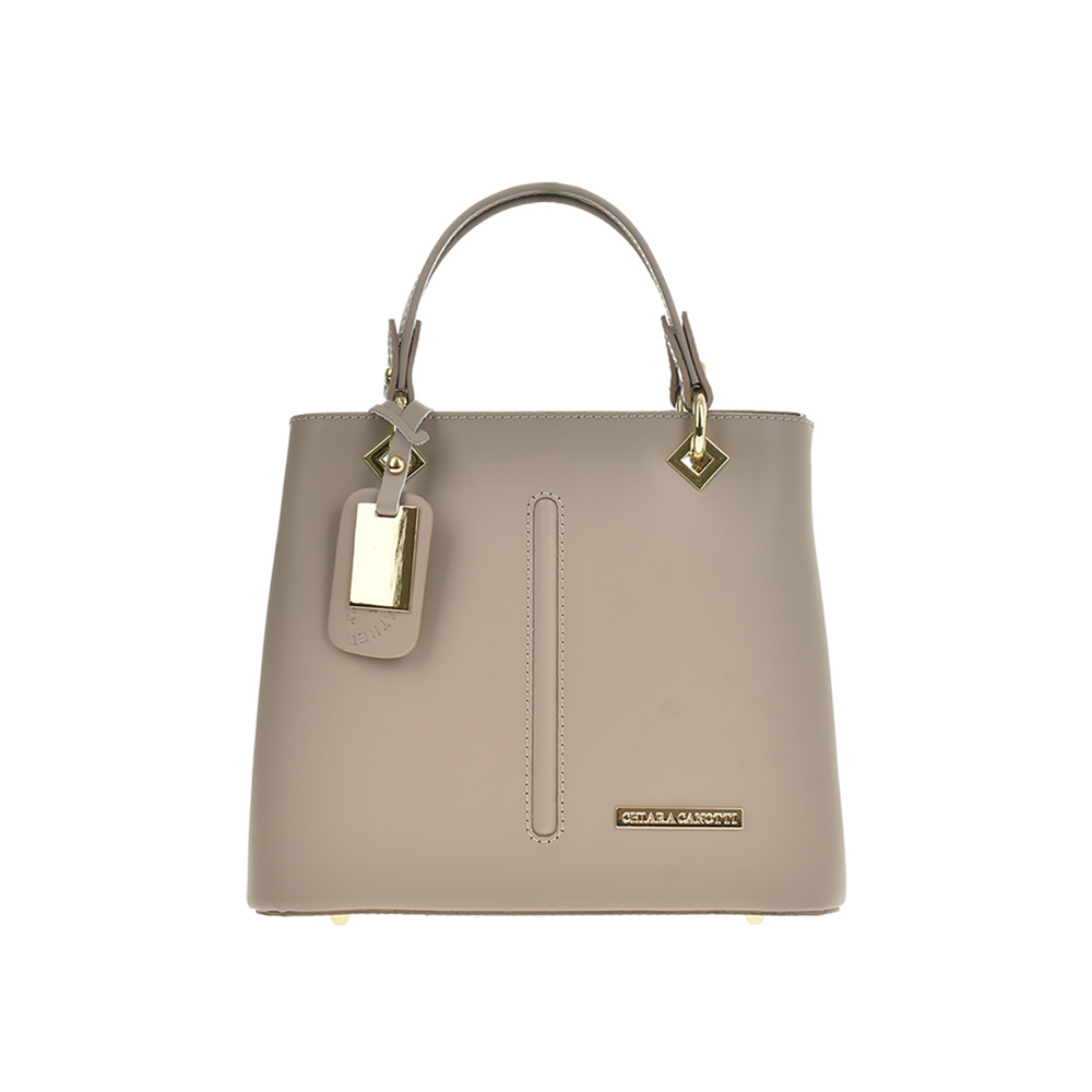 Geanta de mana din piele naturala Chiara Canotti CC1235, Grej, #1, Bagsy