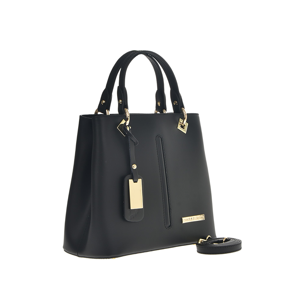 Geanta de mana din piele naturala Chiara Canotti CC1235, Negru, Nr. 2, Bagsy