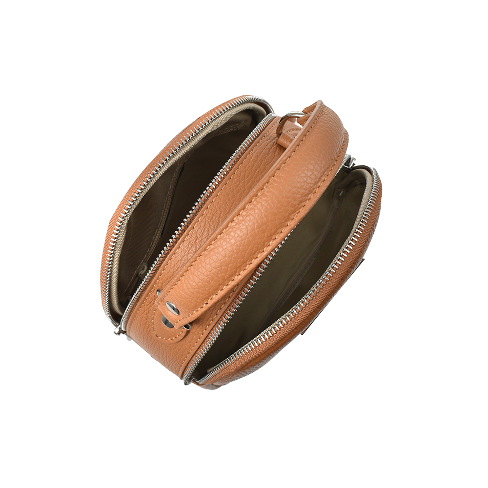 Rucsac dama din piele naturala Chiara Canotti CC1239, Cognac, #4, Bagsy