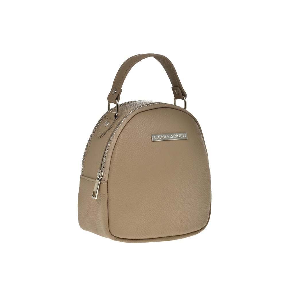 Rucsac dama din piele naturala Chiara Canotti CC1239, Grej, #2, Bagsy