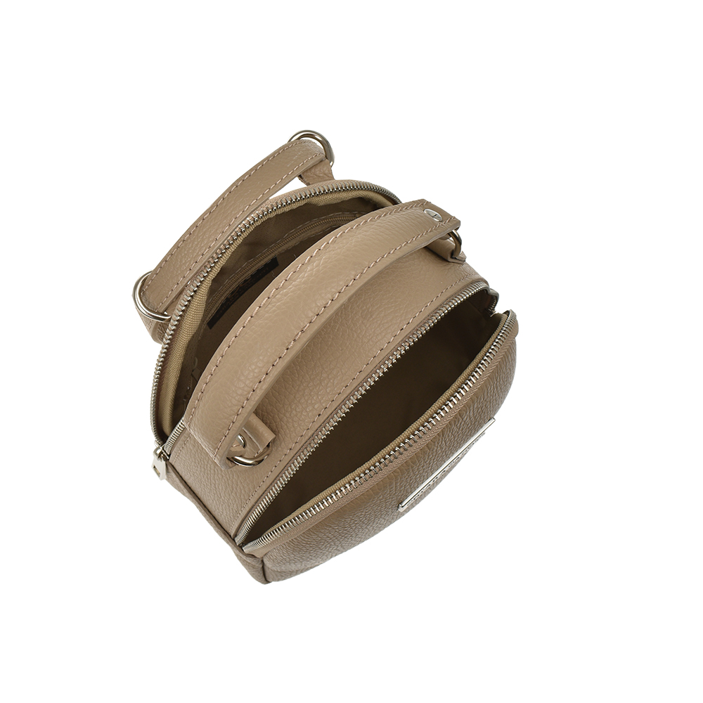 Rucsac dama din piele naturala Chiara Canotti CC1239, Grej, #4, Bagsy