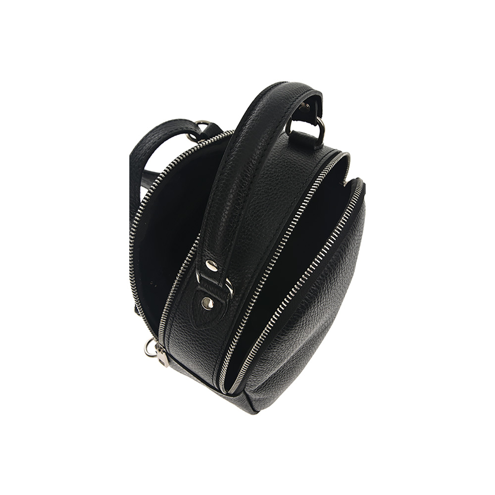 Rucsac dama din piele naturala Chiara Canotti CC1239, Nero, #4, Bagsy